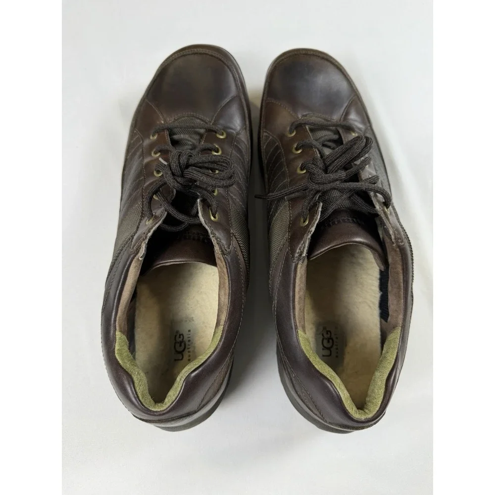 Dunham Waterproof‎ Men's Leather Shoes Brown Lace Up Sz 15 Comfort UGG Insole